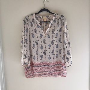 patterned blouse